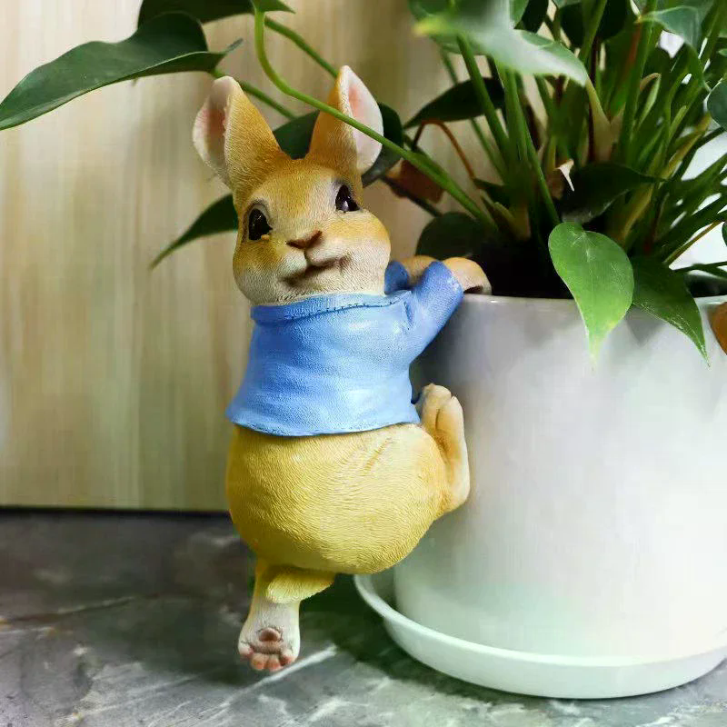 Bonsai Garden Tree - Funny Rabbit Statue Adorable Bunny Sculpture