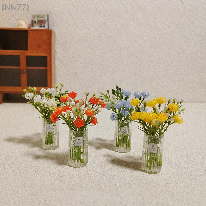 Bonsai Garden Display - 1:12 Scale Miniature Potted Plant Set