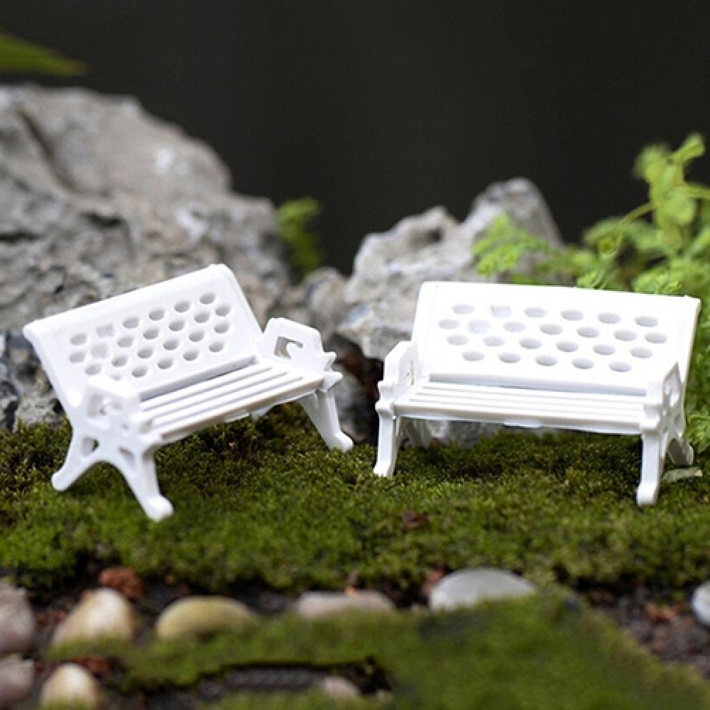 2Pcs Mini Park Seat Bench Cute - огляд і ціна Bonsai Garden Bench