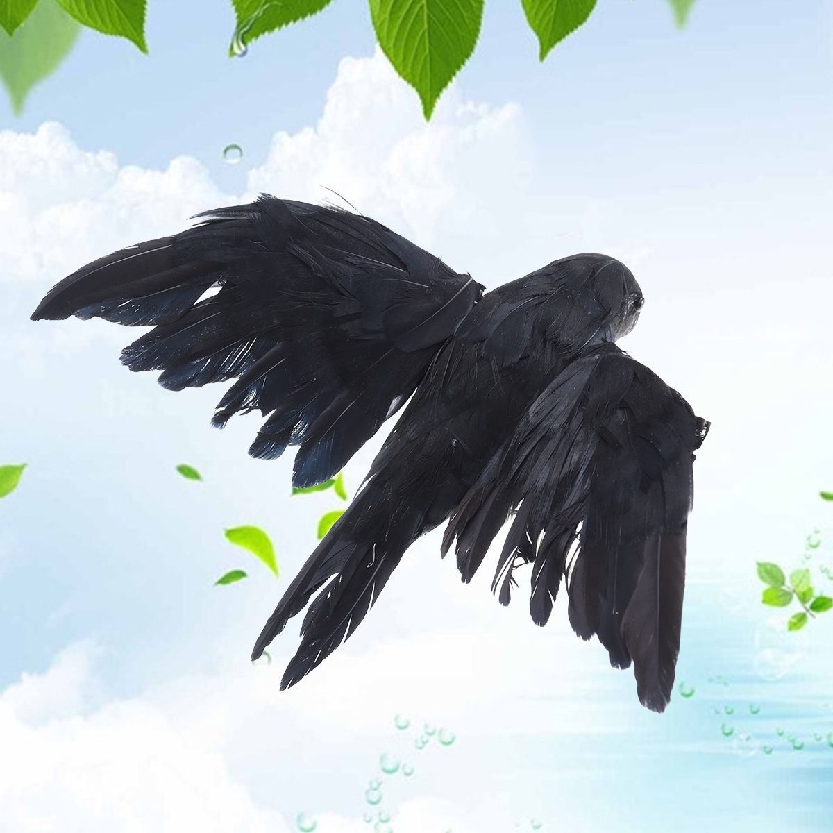 1 pc Artificial Crow Props Bla - огляд і ціна Bonsai Garden Display