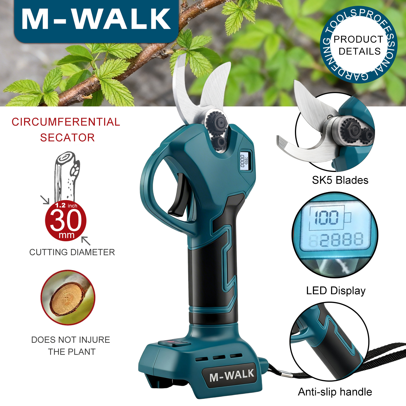M-WALK 30mm Electric Pruning S - огляд і ціна Bonsai Garden Tree