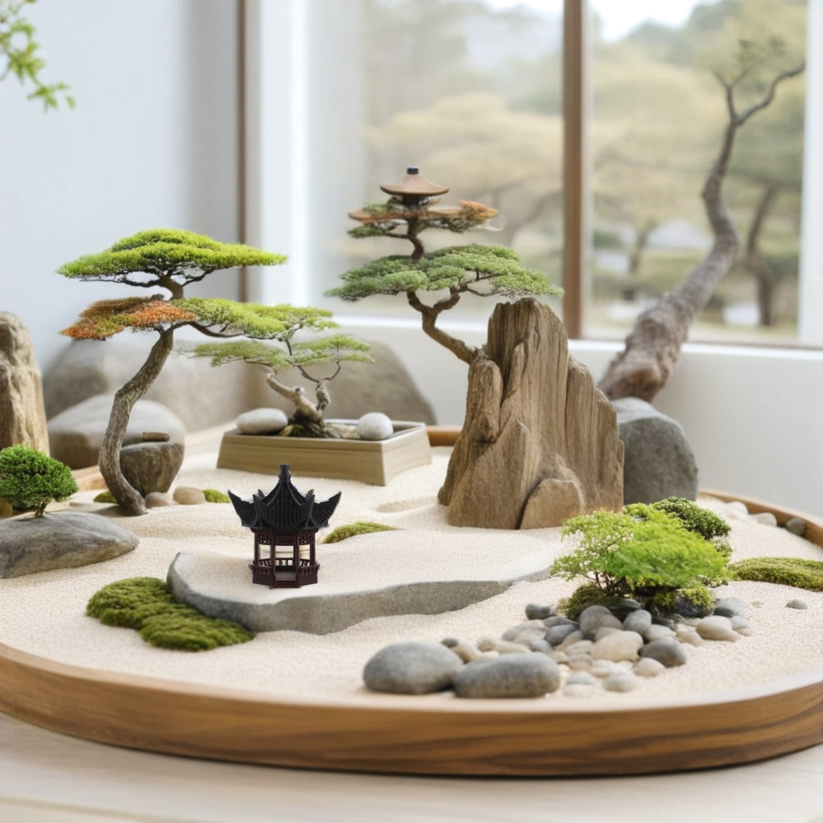 Mini Pagoda Landscape Decorati - огляд і ціна Bonsai Garden Display