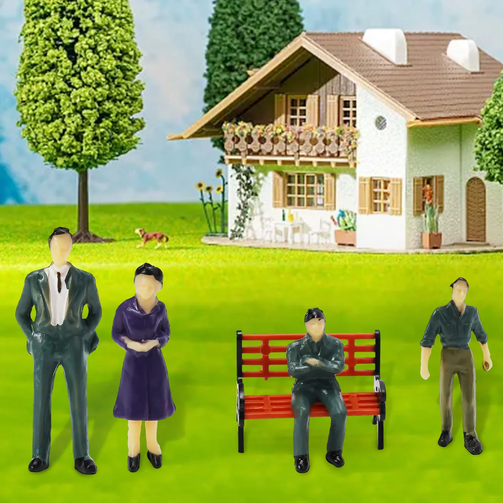 50pcs Seated Standing Model Pe - огляд і ціна Bonsai Garden Bench