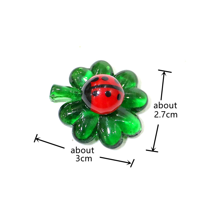 5pcs Green Mini Glass Four-Lea - огляд і ціна Bonsai Garden Bench