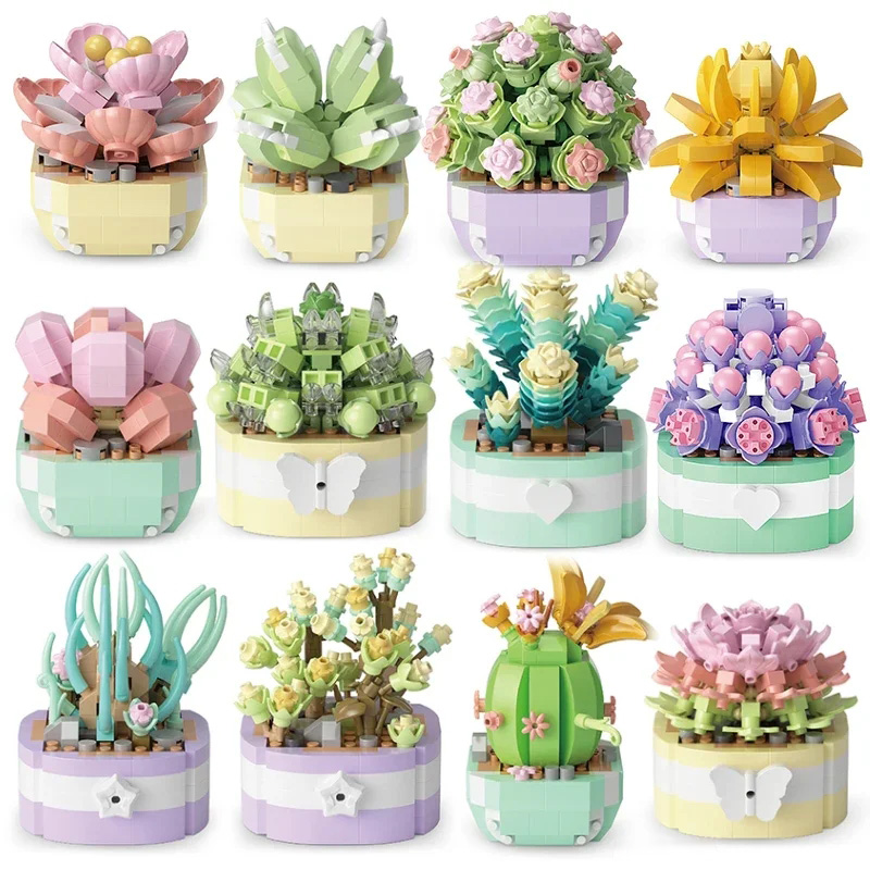 Flower Succulents Building Blo - огляд і ціна Bonsai Garden Pot