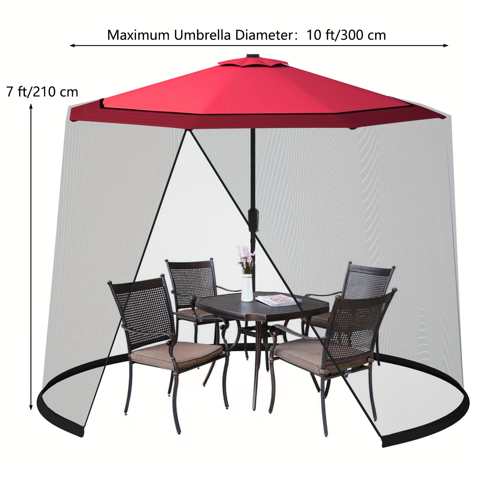 9FT 10FT Patio Umbrella Mosqui - огляд і ціна Bonsai Garden Bench