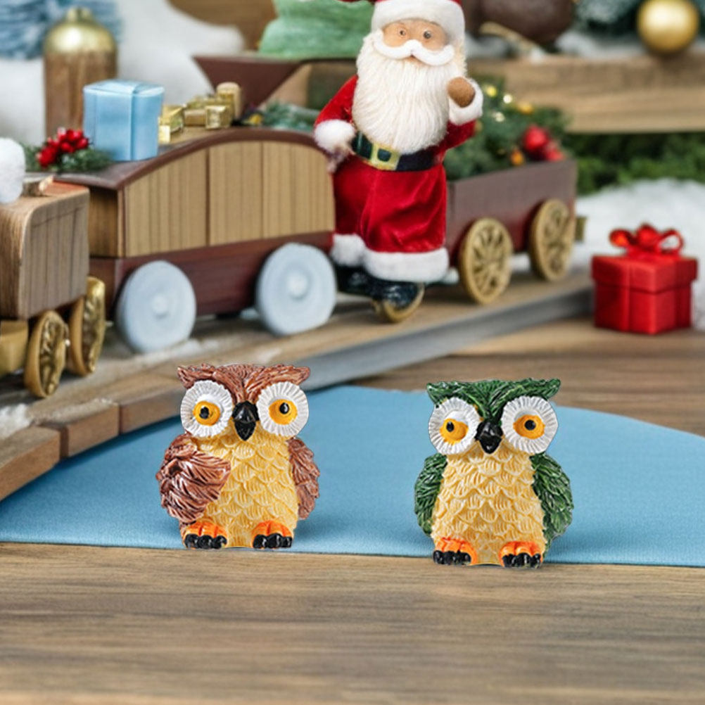 4Pcs Tiny Resin Owl Figurines  - огляд і ціна Bonsai Garden Display