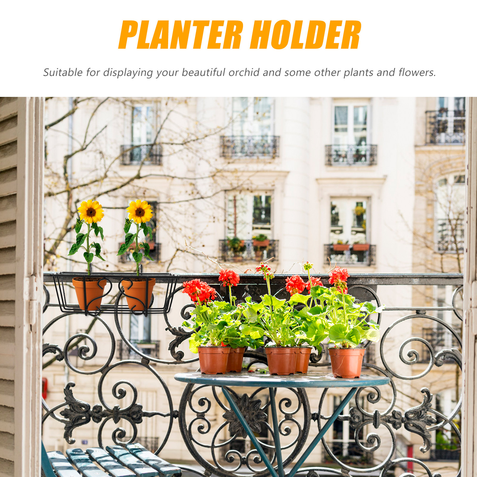 1Pcs Iron Hanging Flowerpot Ra - огляд і ціна Bonsai Garden Display